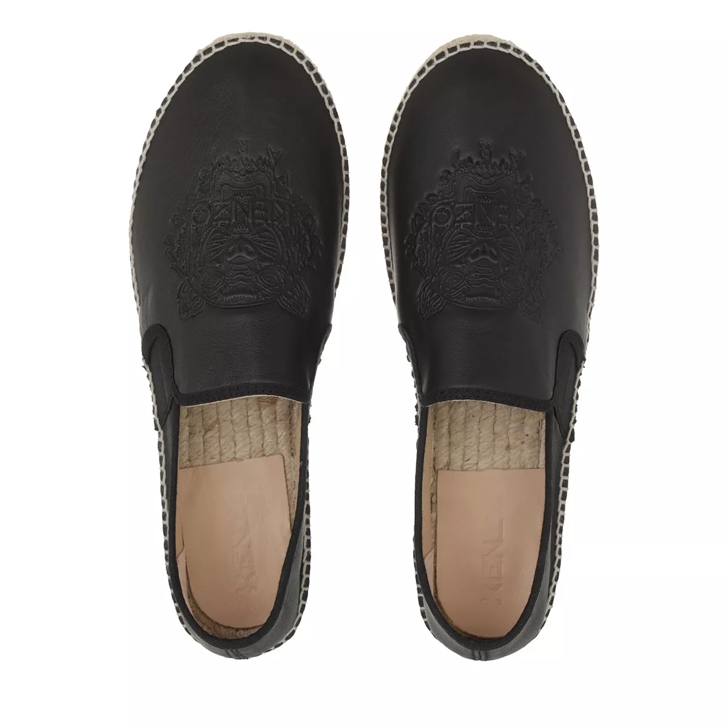 Kenzo espadrilles black sales leather