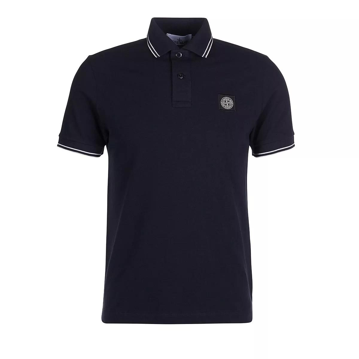 Stone Island - Polo M Corta Slim Fit - Größe S - blau