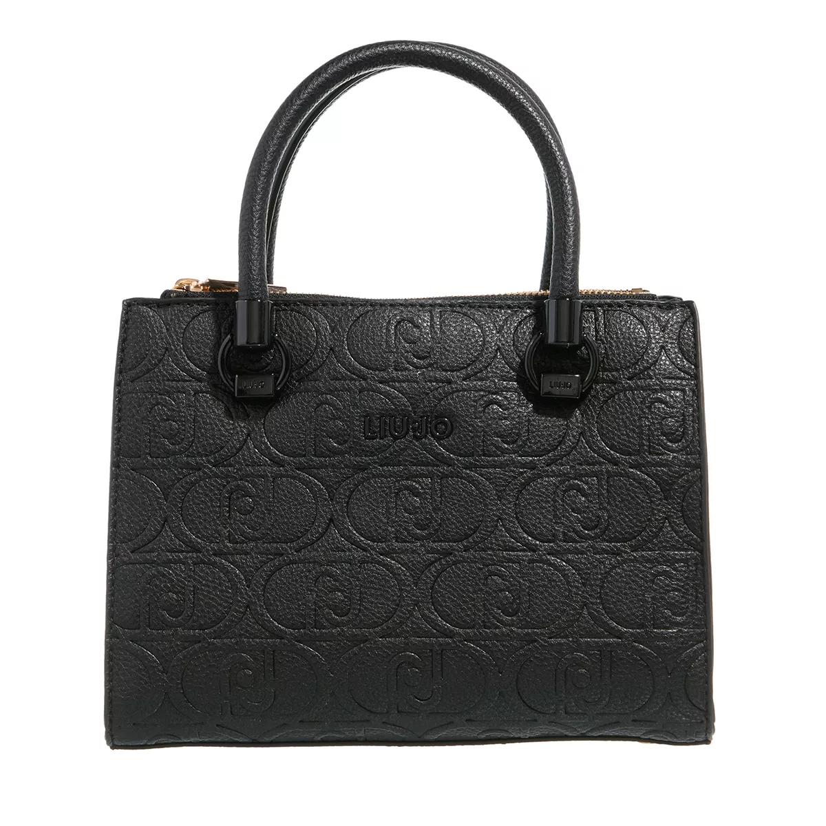 LIU JO Tote - Ecs S Satchel Double Zip - Gr. unisize - in Schwarz - für Damen