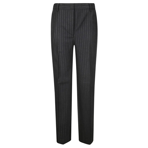 Alberto Biani  Pinstripe Trousers Black