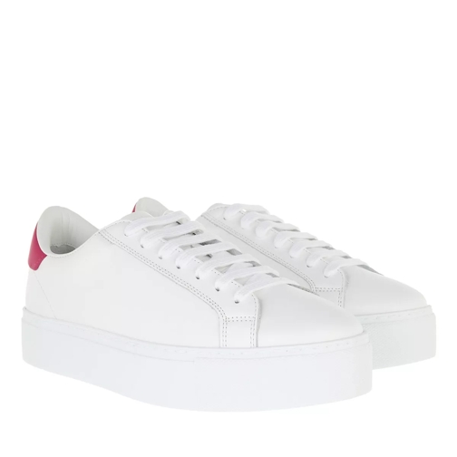 Dsquared2 Sneakers Leather White/Fuchsia lage-top sneaker