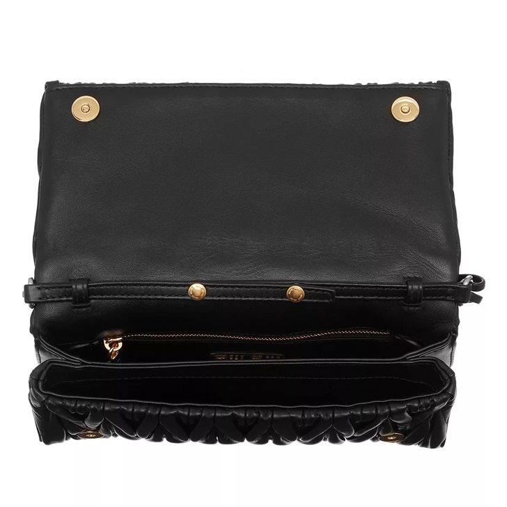 Miu Miu Matelassé-effect Shoulder Bag in Black