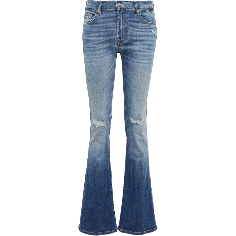Seven for all Mankind Bootcut-Jeans jeans mid blue blau