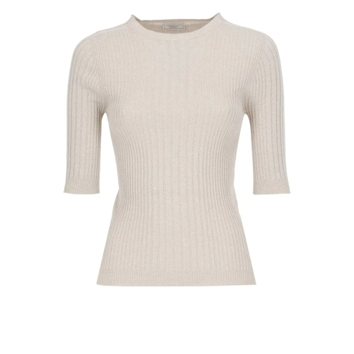 Peserico Beige Viscose Sweater Neutrals Tröja