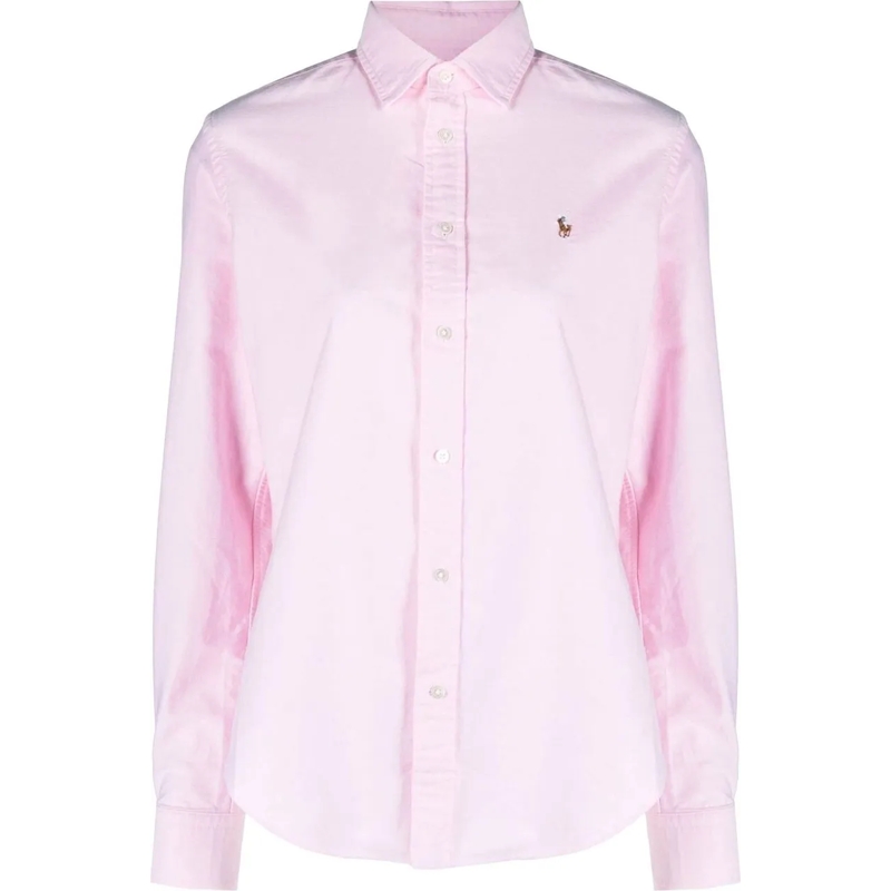 Ralph Lauren Bluse Blouse katoen rose