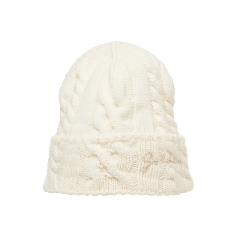 Golden Goose Hut 'Dee' Cable-Knit Hat Neutrals