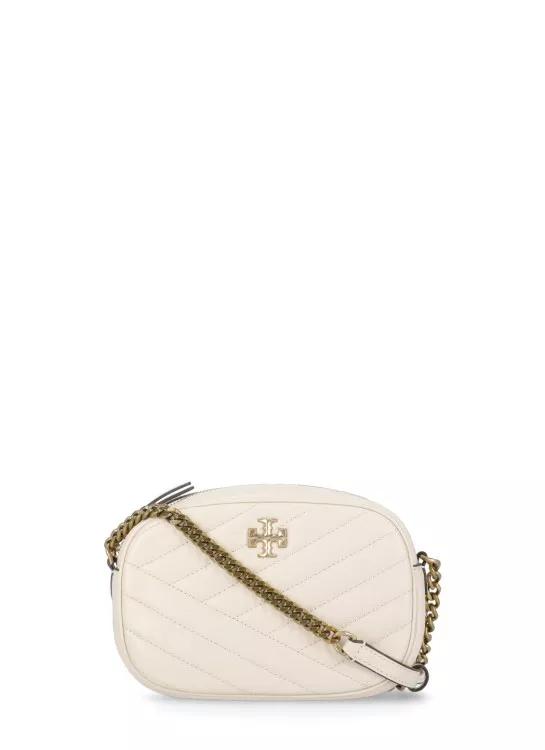 Tory Burch Shopper - Ivory Smooth Leather Shoulder Bag - Gr. unisize - in Beige - für Damen