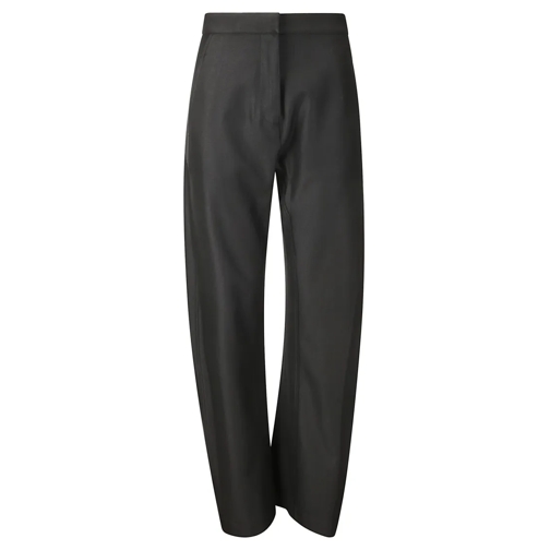 STEFANO MORTARI  High-Waisted Straight Leg Trousers Black