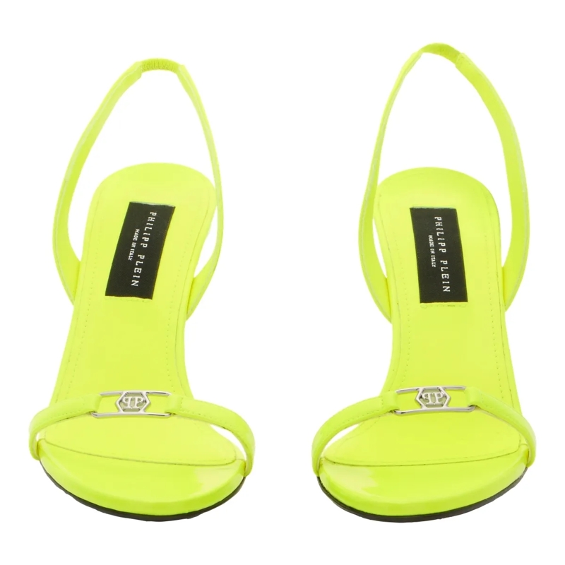 Philipp Plein Riemchensandalen High Heels Sandals Fluo Hexagon gelb(Image 2)