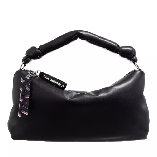 Karl Lagerfeld K/Knotted Md Shoulderbag Black Hobo Bag