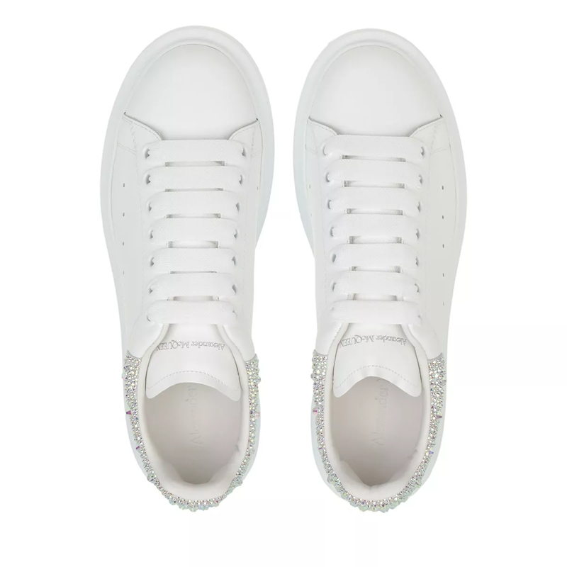 Alexander McQueen Low-Top-Sneaker Oversize Sneaker Strass weiß(Image 4)