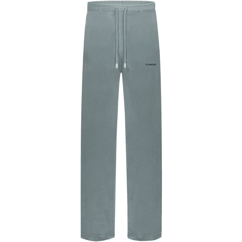 Flâneur Trainingshose Logo Sweatpants | Steel Green grün