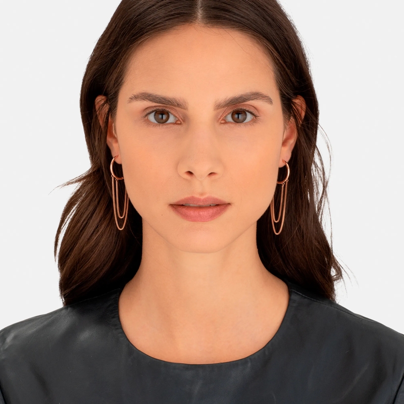 Liebeskind Berlin Ohrstecker Edelstahl The Boxy rose(Image 2)