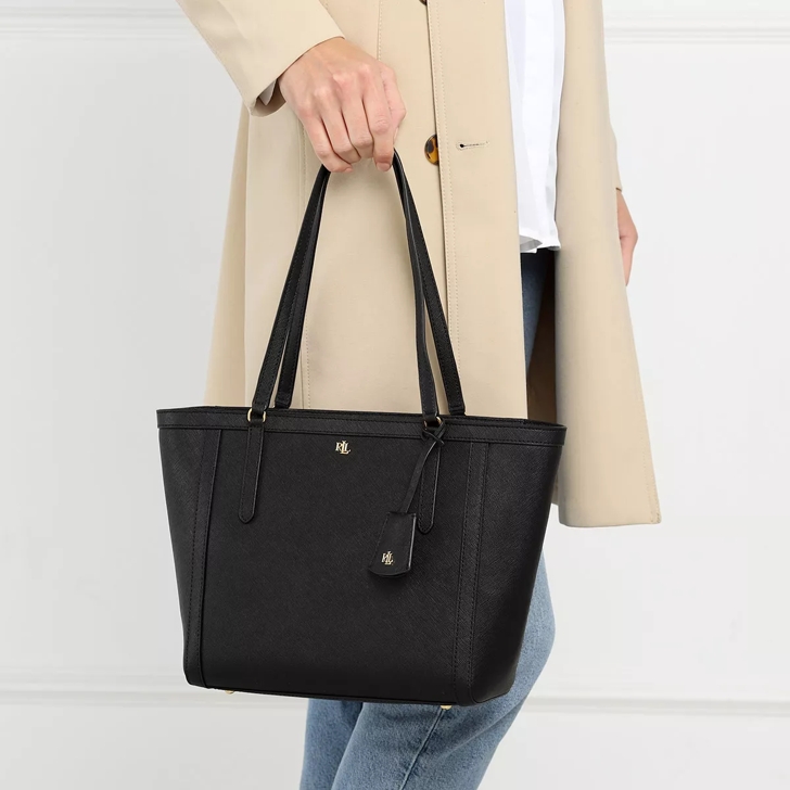 Lauren Ralph Lauren CLARE TOTE LARGE - Handbag - black 
