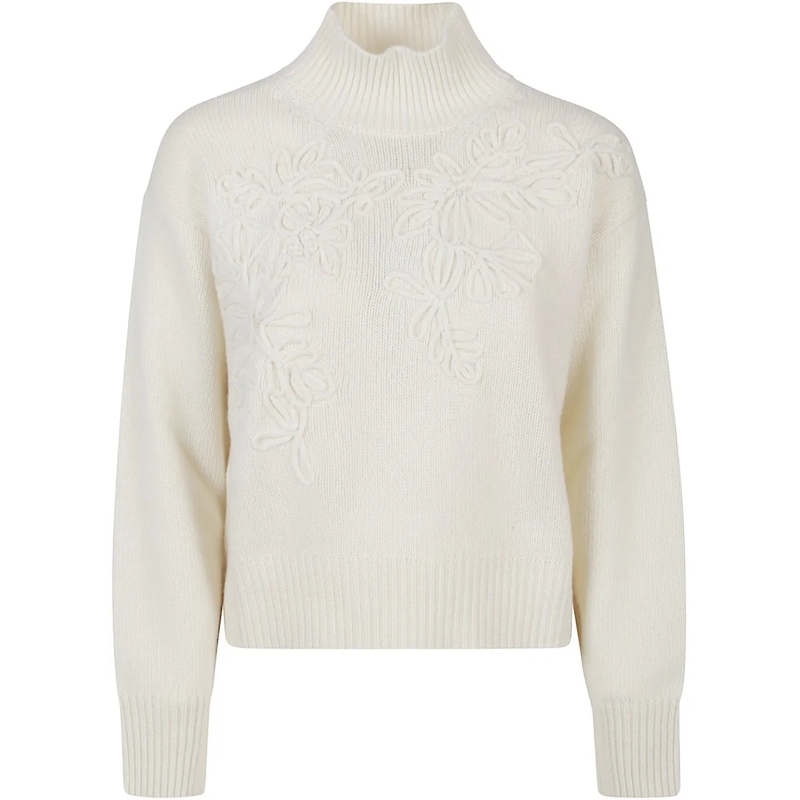 Ermanno Firenze  Turtle Neck Sweater White weiß