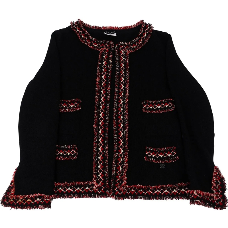 Chanel Übergangsjacke Chanel Cashmere Britain Tweed Jacket (DE 36 / FR 3 schwarz