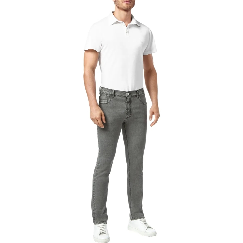 BILLIONAIRE Jeans mit geradem Bein Jeans Gerader Schnitt grau(Image 3)