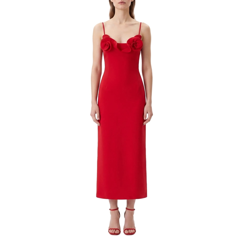Magda Butrym Minikleid Midikleid aus Woll-Mix rot(Image 2)