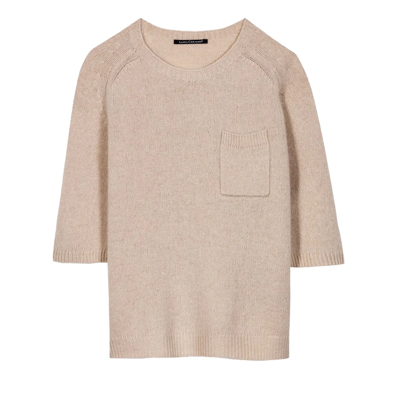 Luisa Cerano Trui Pullover aus Kaschmir-Mix cappuccino