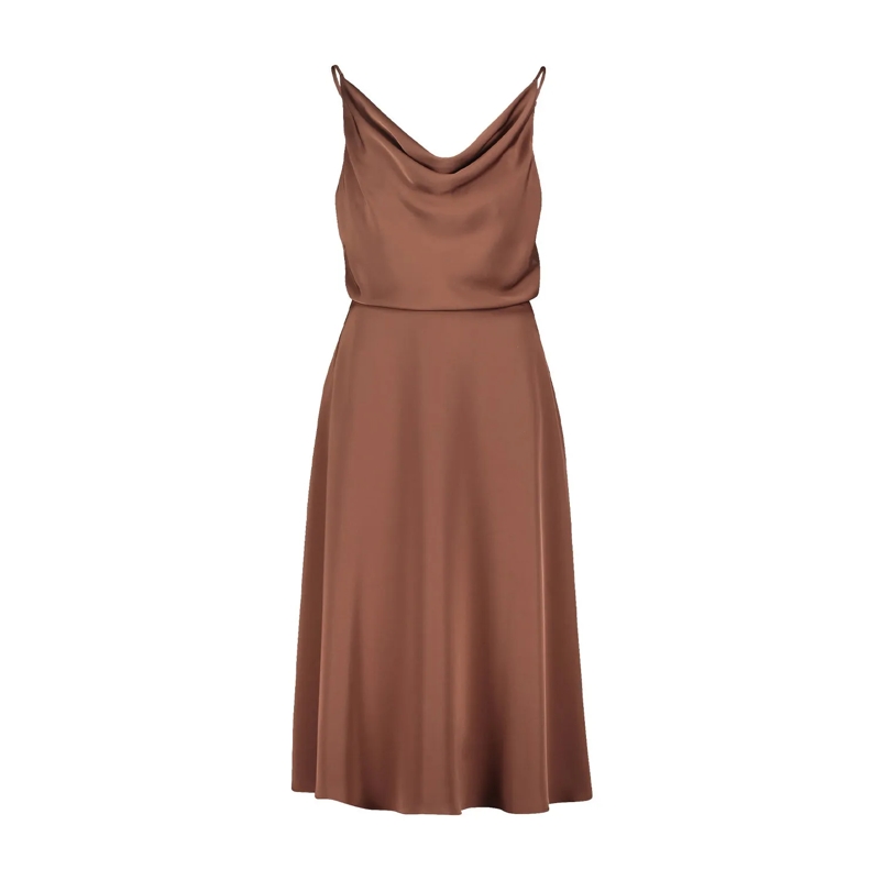 Vera Mont  Kleid aus Satin Braun