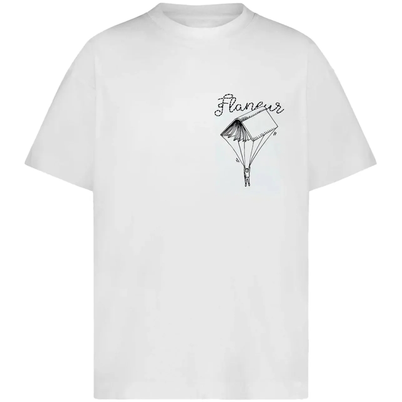 Flâneur T-shirt One for the Books T-Shirt | White weiß