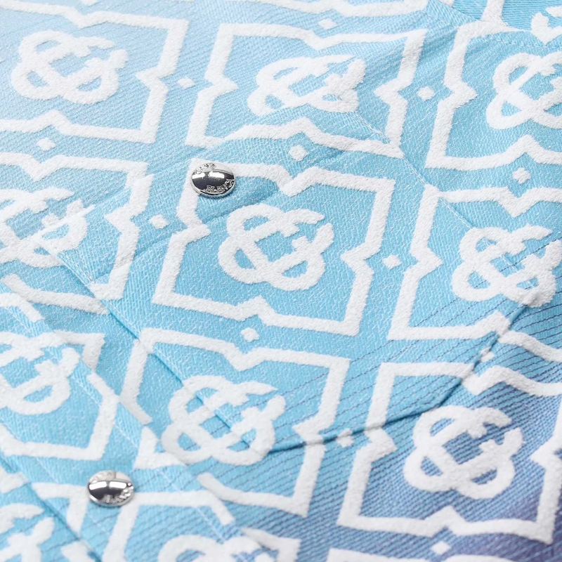 Casablanca  Gradient Geometric Pattern Casual Jacket With Butt Grey(Image 8)