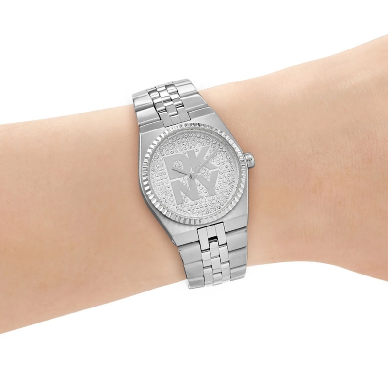 DKNY Quarzuhr Quarzuhr Logo Watch silber(Image 5)