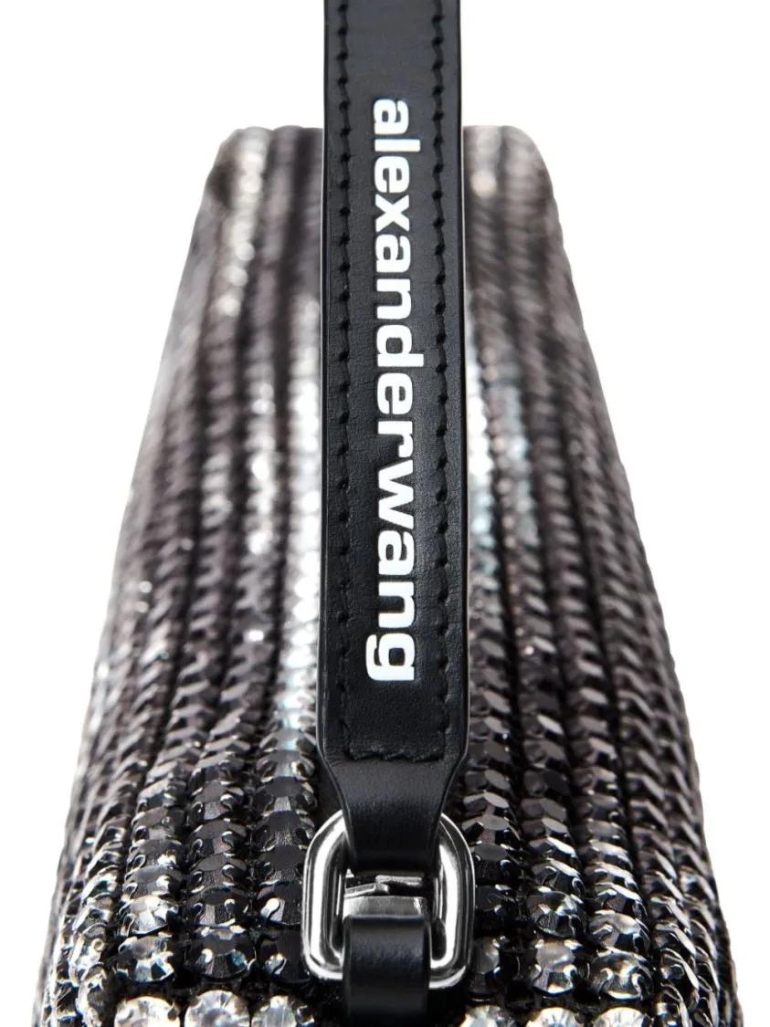 Thumbnail - Alexander Wang Crossbody Bags - Rectangle Bag With Black Crystal Embellishment - Gr. unisize - in Schwarz - für Damen