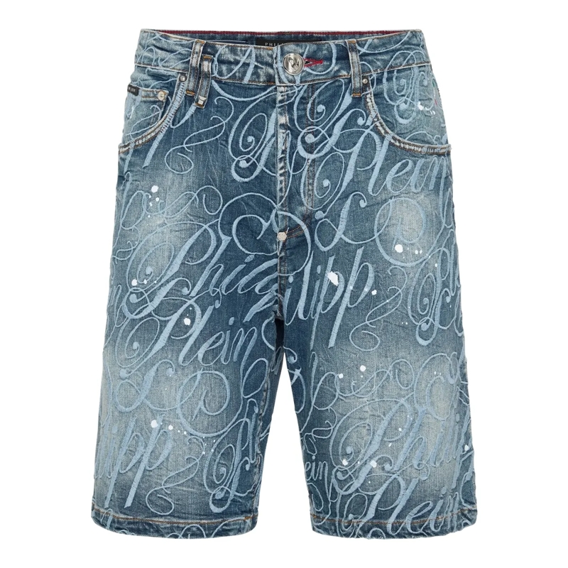 Philipp Plein Shorts Shorts blau