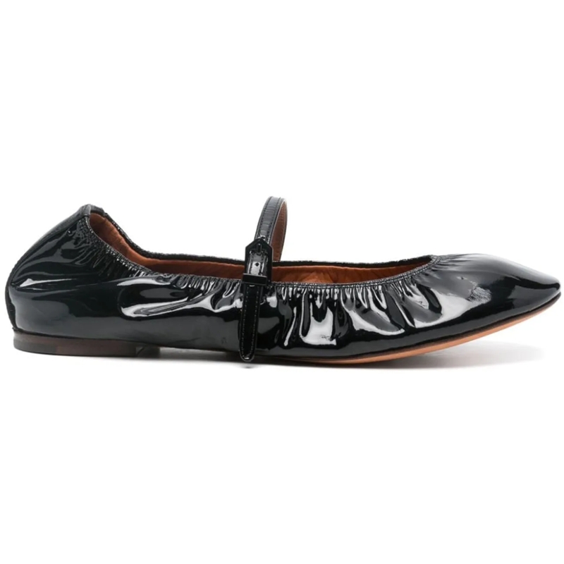 Lanvin Ballerinas Flat Shoes Black schwarz
