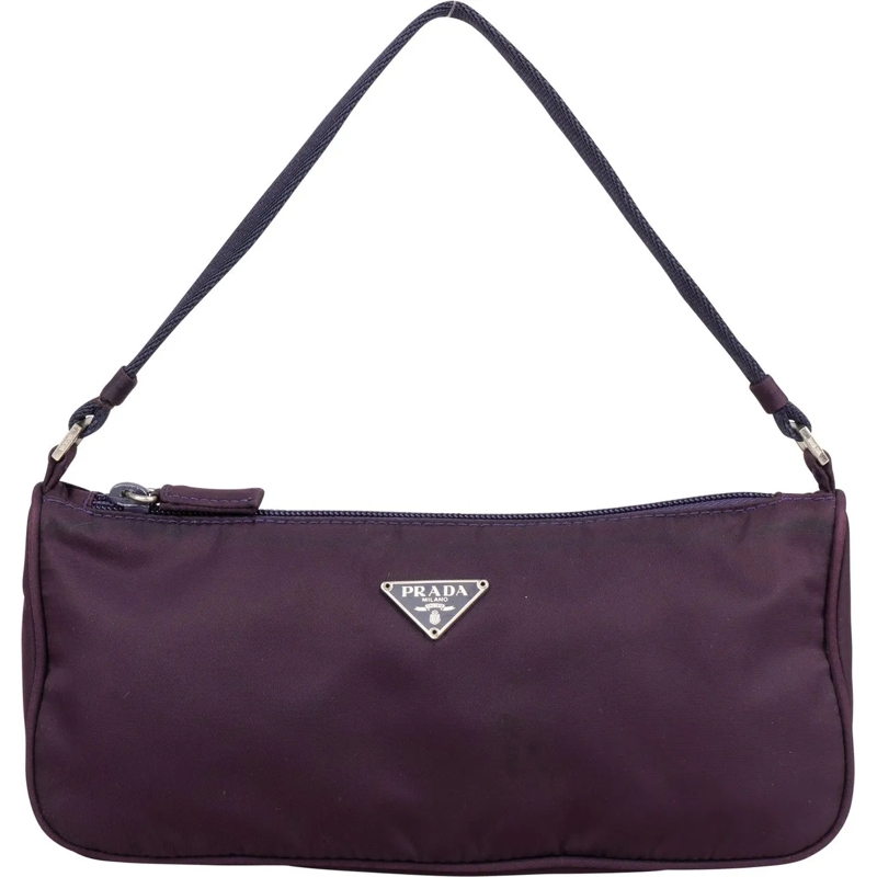 Prada Tote Prada Purple Nylon Triangle Handbag lila