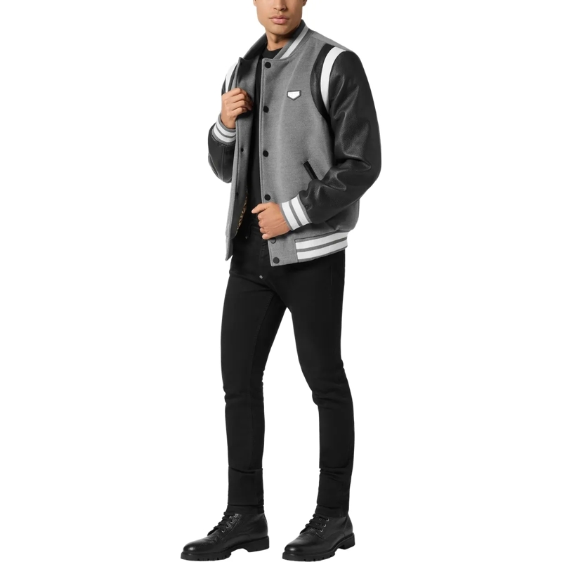 Philipp Plein Daunenjacke Bomber grau(Image 4)