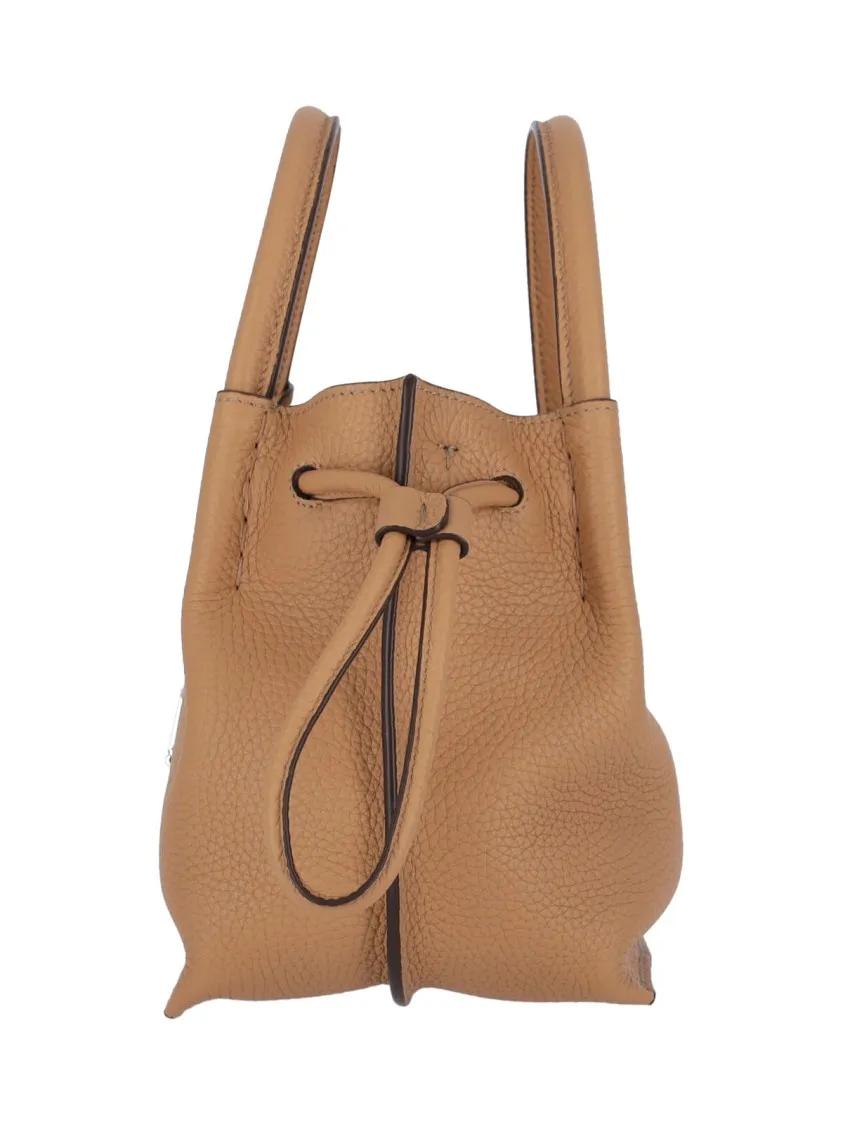 Thumbnail - Tod's Beuteltaschen - Pebbled Leather Bucket Bag - Gr. unisize - in Braun - für Damen