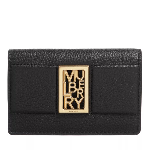 Mulberry Sadie Card Wallet Classic Grain Black Portemonnaie mit Überschlag