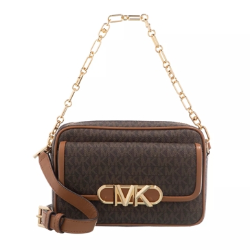 Michael Kors Parker Medium Chain Swag Camera Crossbody Brown Acorn