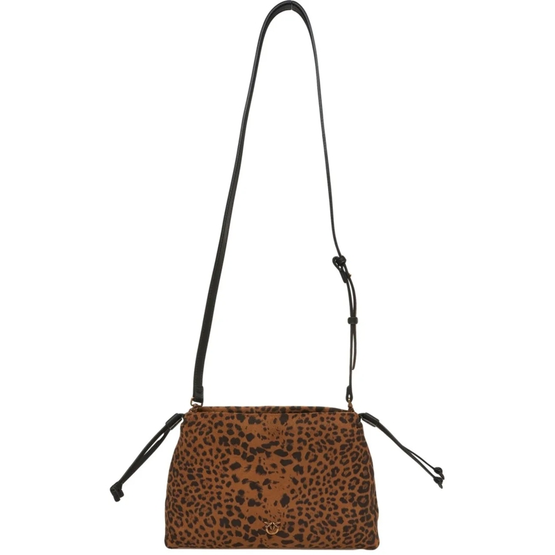 Pinko Clutch Mini clutch with animal print braun