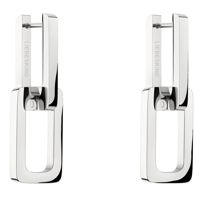Liebeskind Berlin Ohrstecker Edelstahl Ohrringe silber