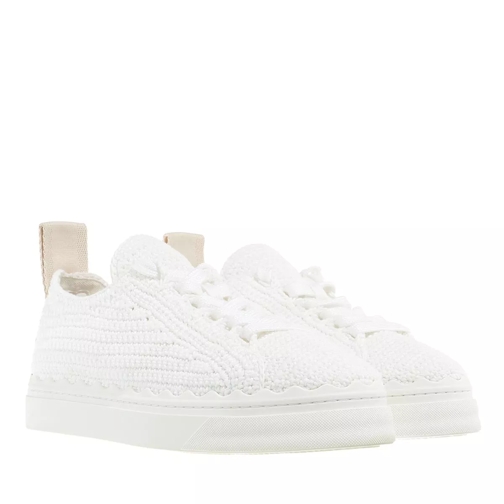 Chloé Lauren Crochet Sneakers White Low-Top Sneaker