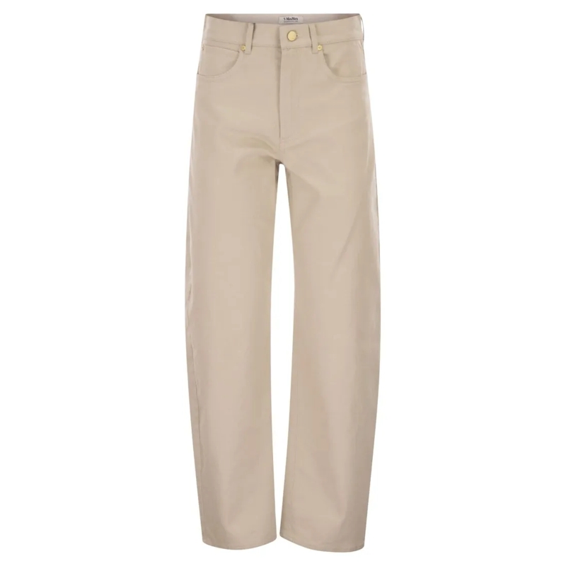 Max Mara  Smmemily - Bull Stretch Trousers Neutrals
