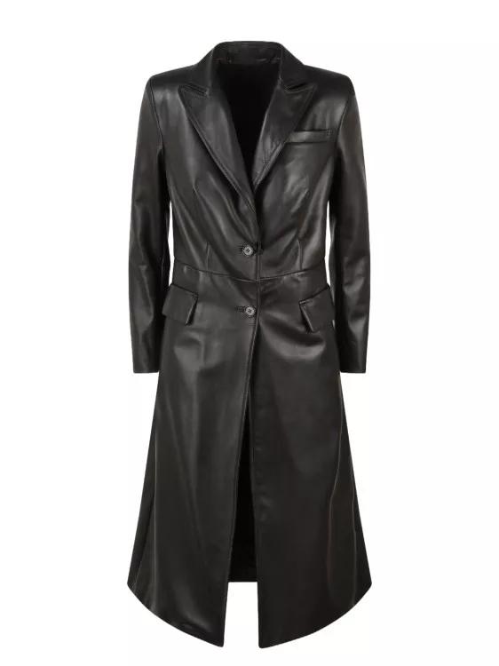 Salvatore Santoro - Nappa Leather Long Coat - Größe 44 - brown