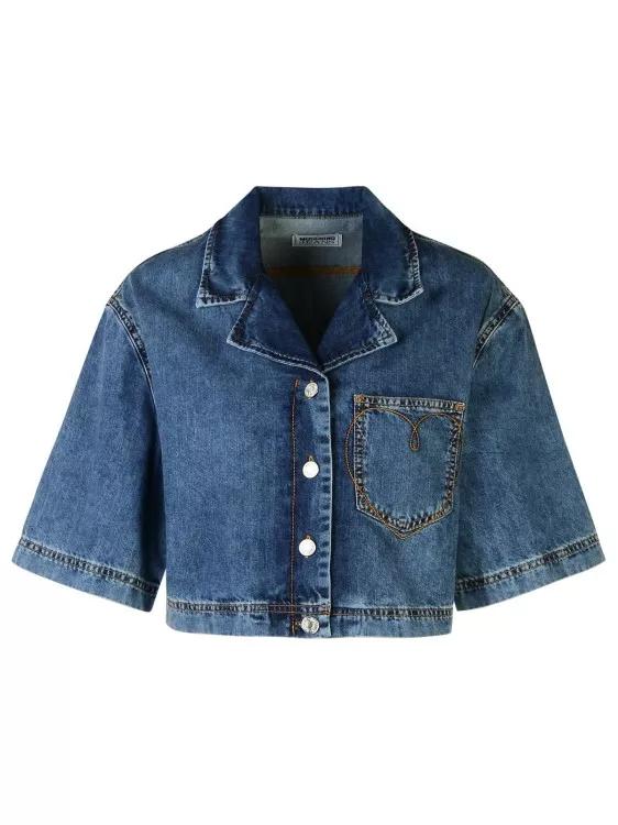 Moschino - Jeans%27 Blue Cotton Shirt - Größe XS - blue