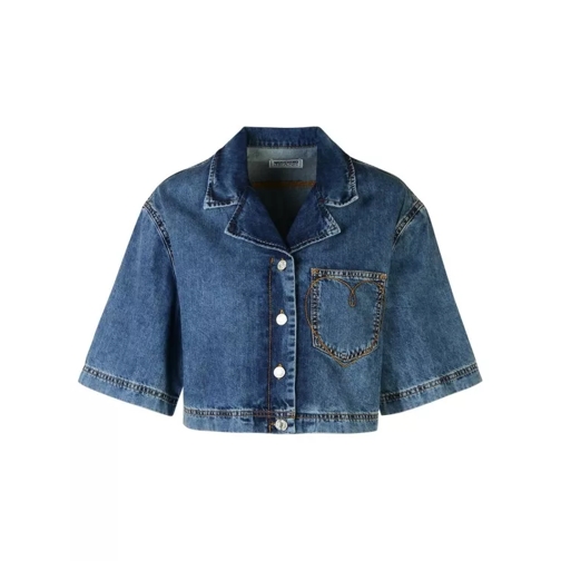 Moschino Jeans' Blue Cotton Shirt Blue 