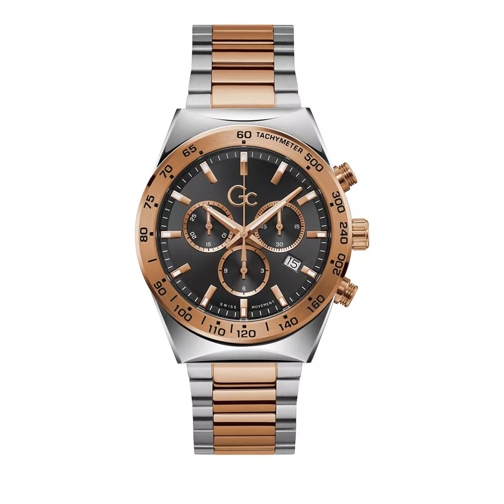 GC Gc Clubhouse Silver & Rose Gold Chronograph