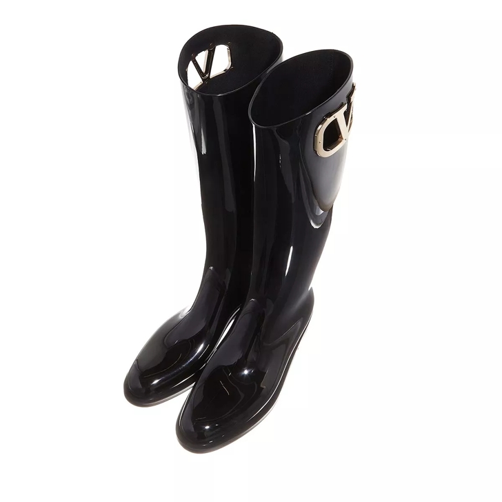 Valentino Garavani Rainboot V Logo Black Bottes de pluie