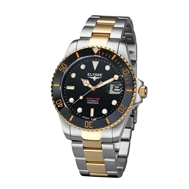 Elysee Automatikuhr OCEAN PRO CERAMIC gold