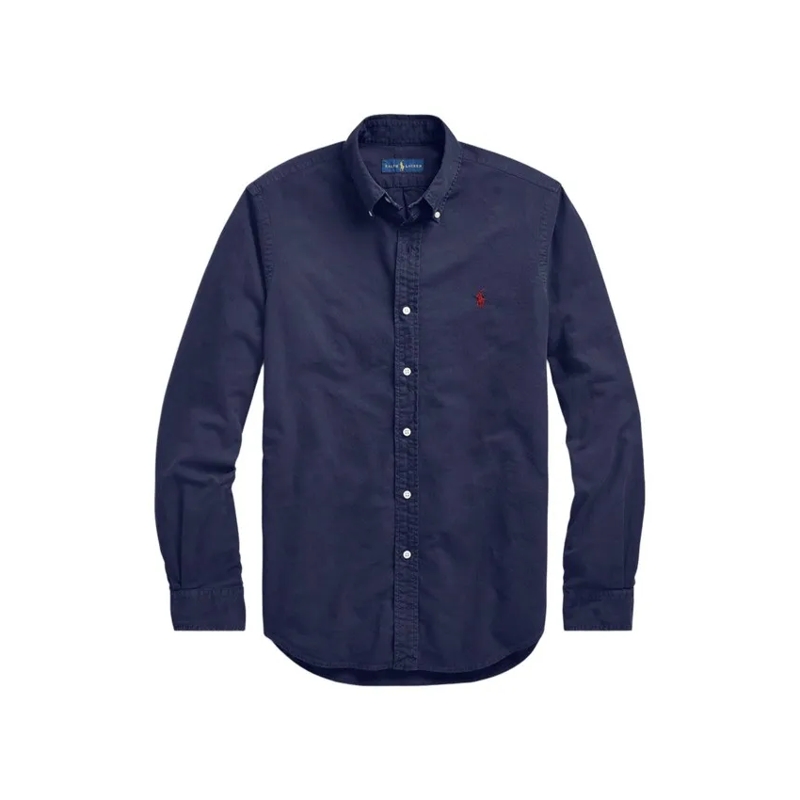 Polo Ralph Lauren Hemd Relaxed-Fit Blue Oxford Shirt Black