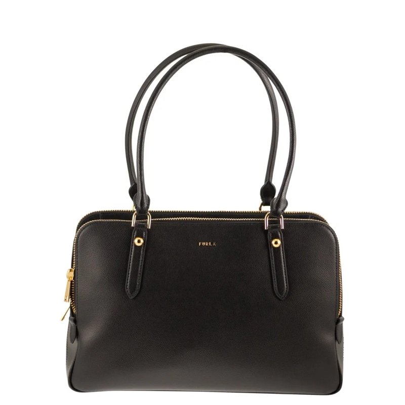 Furla Schultertasche Giulia - Leather Bag L Black