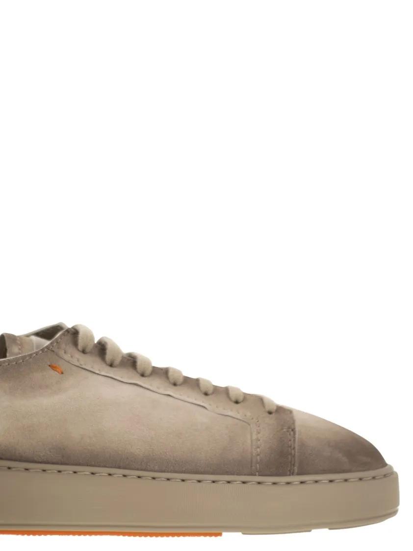 Thumbnail - Santoni Low-Top Sneaker - Suede Sneaker - Gr. 9 - in Beige - für Damen