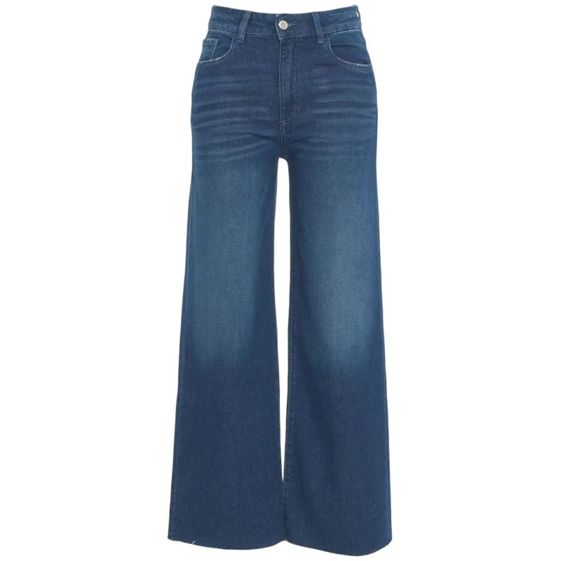 ICON DENIM Jeans évasés Wide leg jeans 'Angie' blau