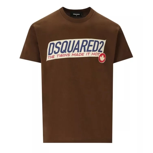 Dsquared2 Super Negative Dyed Cool Brown T-Shirt Brown 